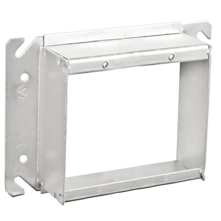 Southwire Device Ring, 2 Gangs, Galvanized Steel, Square Box Type 52C21SQ